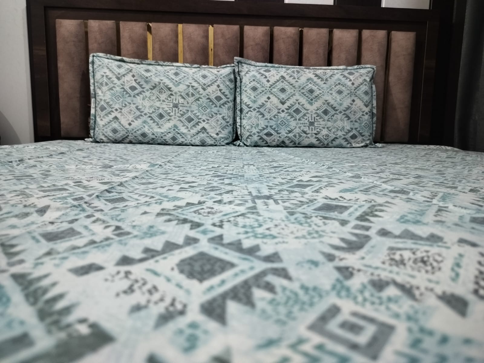 Blue Cotton Bedsheet