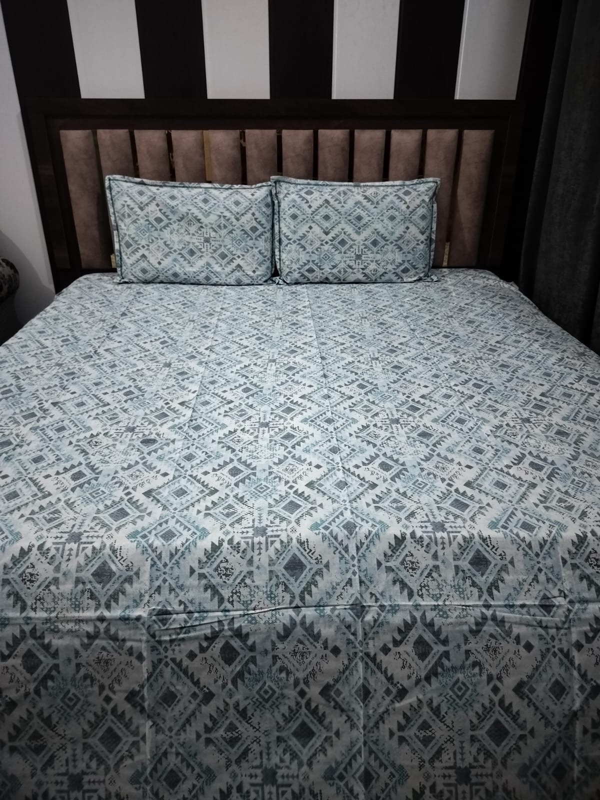 Blue Cotton Bedsheet